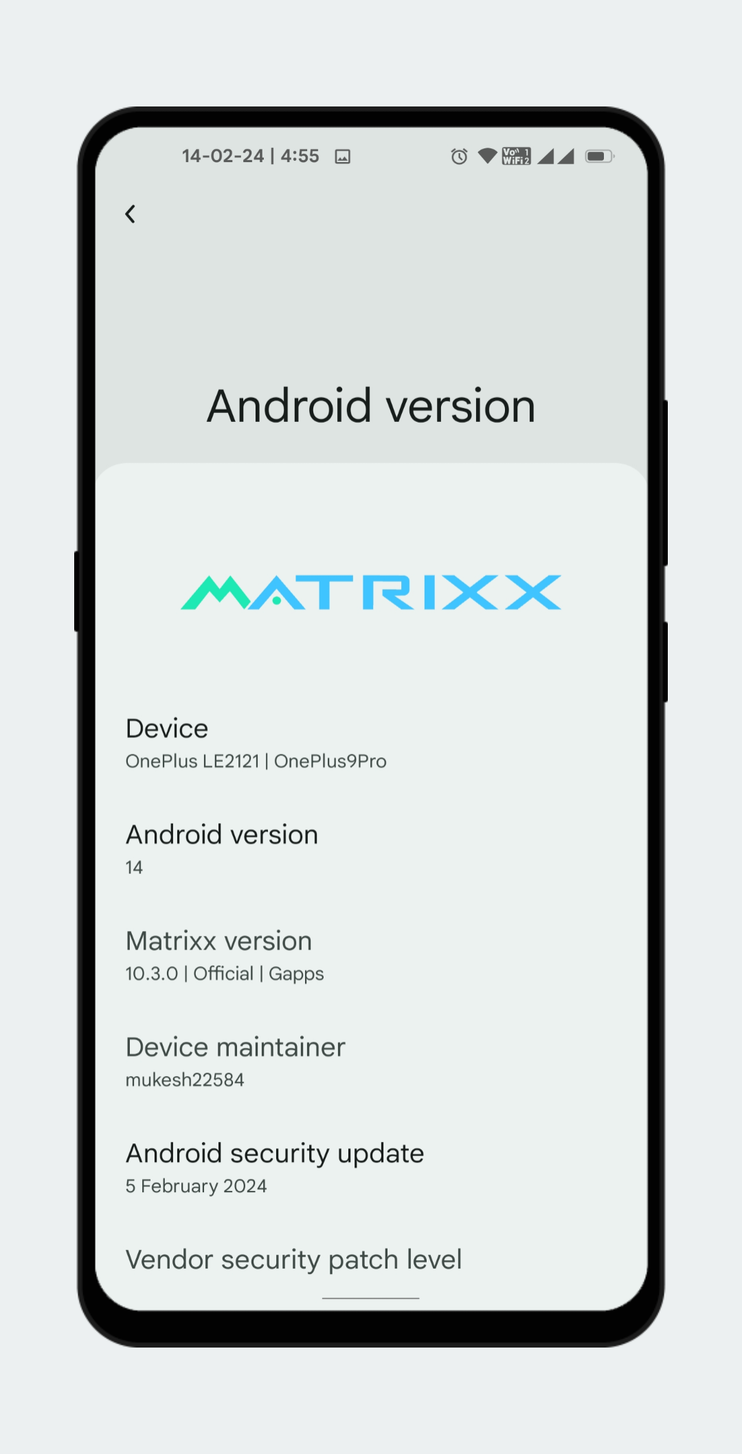 Project Matrix Screenshot